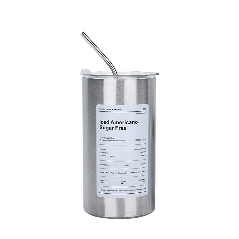 Stålmugg med lock – 600 ml isolerad design