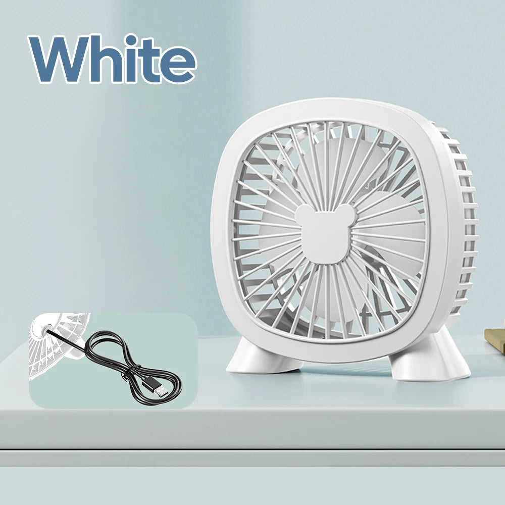 Portable Summer Mini Electric Fan For Home Office School Outdoor Camping Travel USB Direct Plug In Silent Handheld esktop Fan