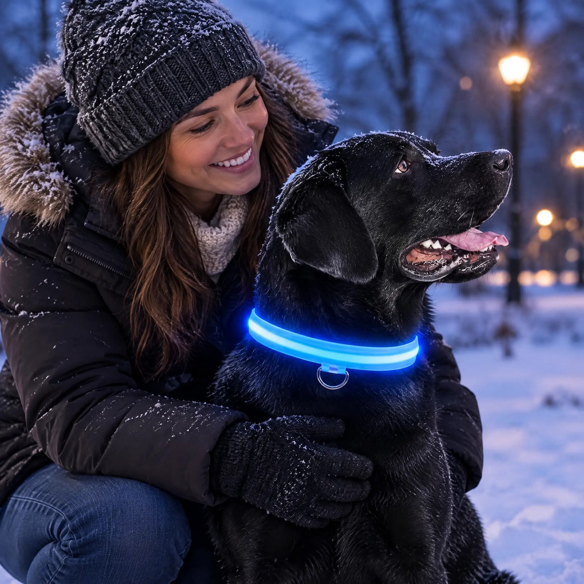 LED-halsband för hund