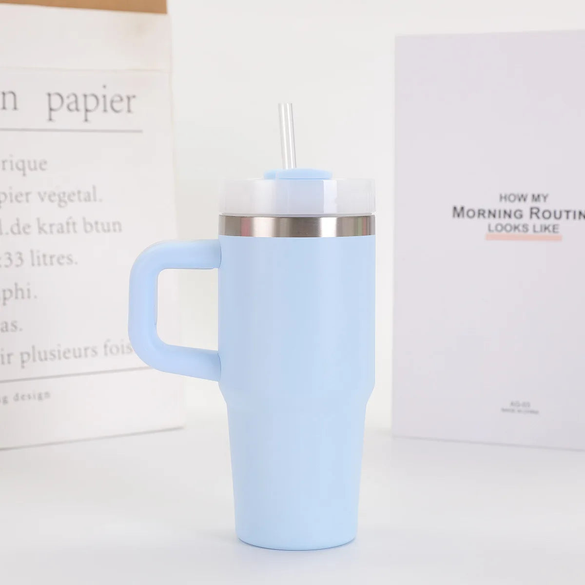 Termosmugg med handtag – 14oz rostfritt stål