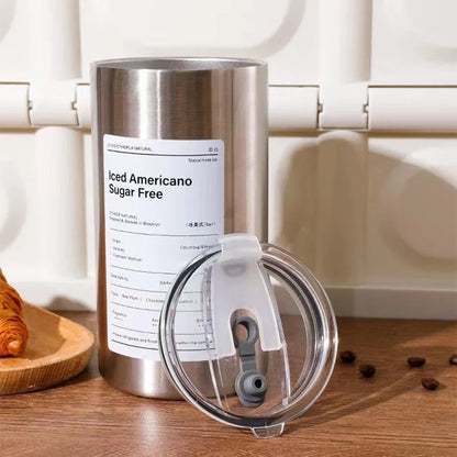 Stålmugg med lock – 600 ml isolerad design