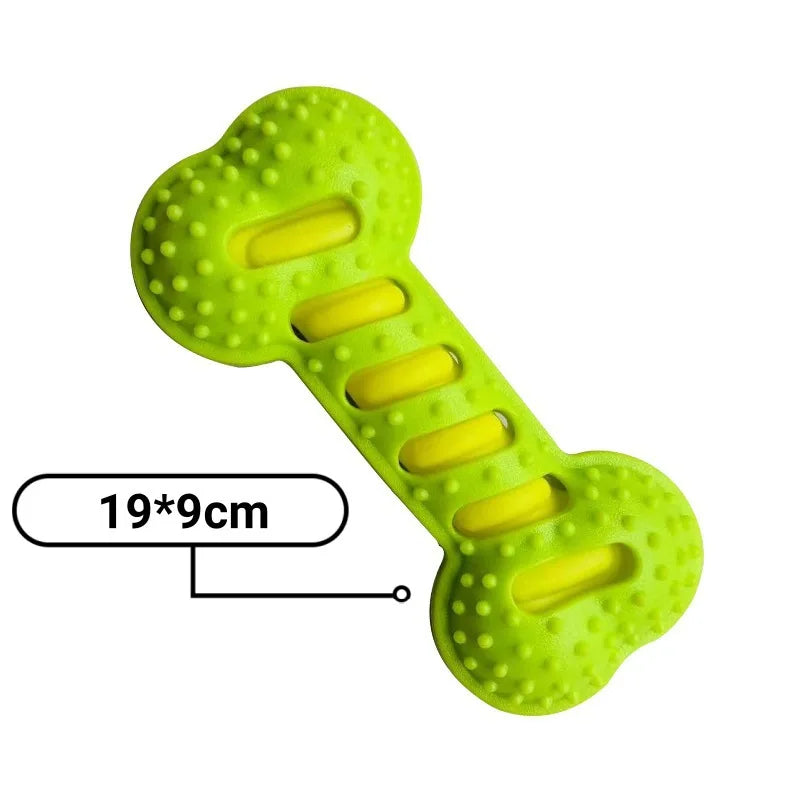 Resistant Bite Resistant Pet Toy Toothbrush Bone Sturdy Dog Toy Interactive Puppy Game Toy Dog Bone Rubber Puppy Chew Toy Dog