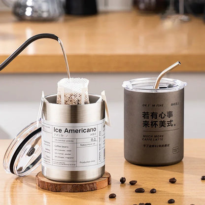 Stålmugg med lock – 600 ml isolerad design