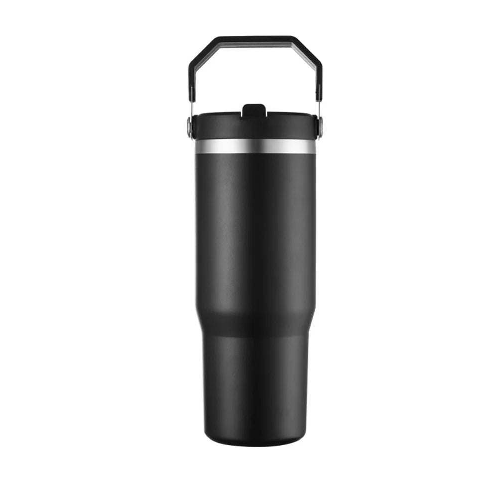 Isolerad vattenflaska – 900 ml med sugrör