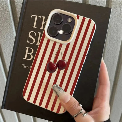 Randigt silikonmobilskal – mjukt skydd