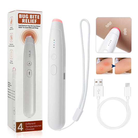 Portable Mosquito Bite Healer Pen, Chemical-Free Anti-Itch Heat Soother for Kids & Adults, Outdoor Bug Bite Treatment