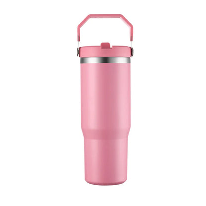 Isolerad vattenflaska – 900 ml med sugrör