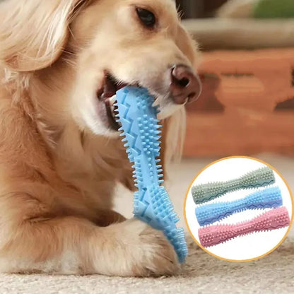 Resistant Bite Resistant Pet Toy Toothbrush Bone Sturdy Dog Toy Interactive Puppy Game Toy Dog Bone Rubber Puppy Chew Toy Dog