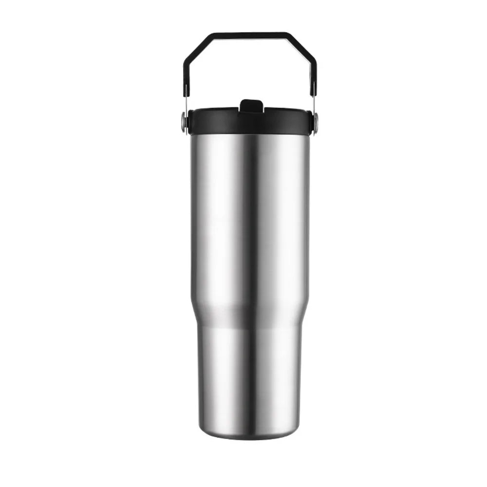 Isolerad vattenflaska – 900 ml med sugrör