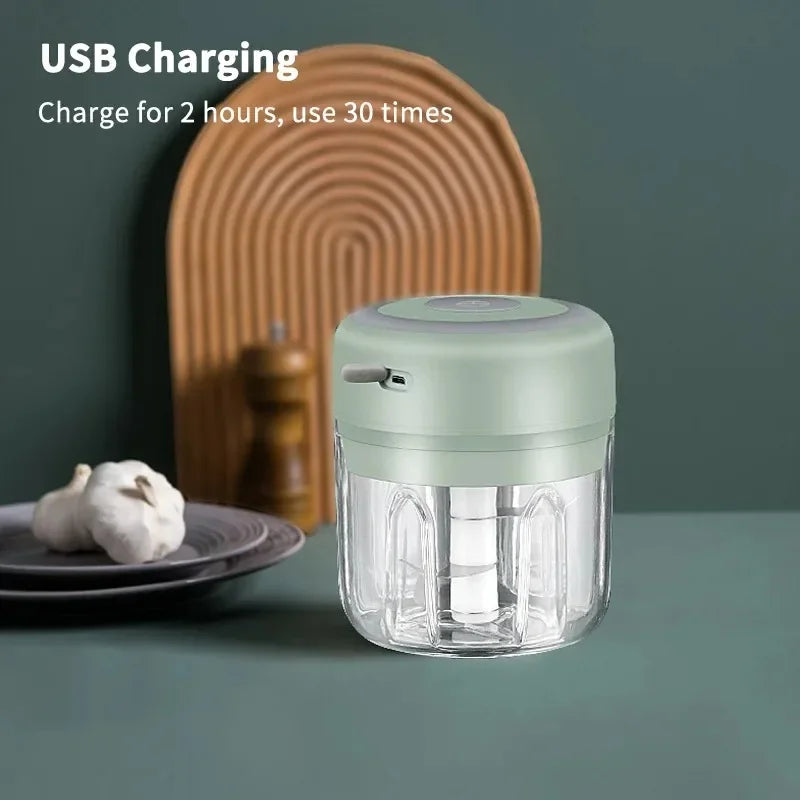 Elektrisk vitlökshackare – USB kökskvarn