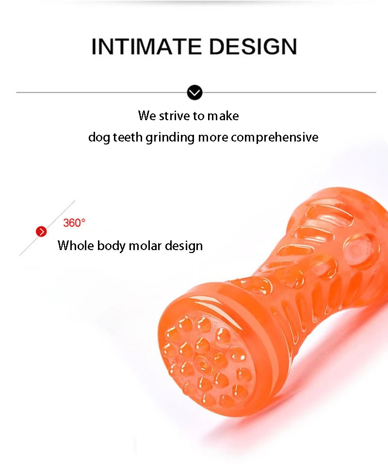 Resistant Bite Resistant Pet Toy Toothbrush Bone Sturdy Dog Toy Interactive Puppy Game Toy Dog Bone Rubber Puppy Chew Toy Dog