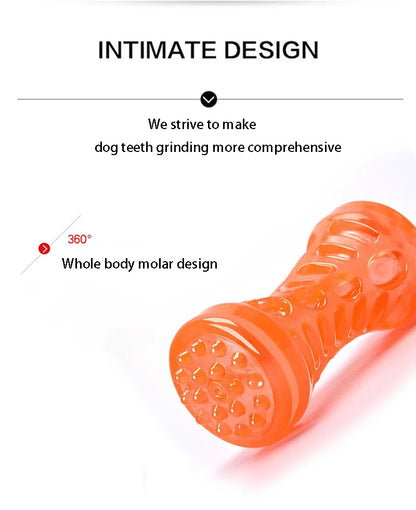 Resistant Bite Resistant Pet Toy Toothbrush Bone Sturdy Dog Toy Interactive Puppy Game Toy Dog Bone Rubber Puppy Chew Toy Dog