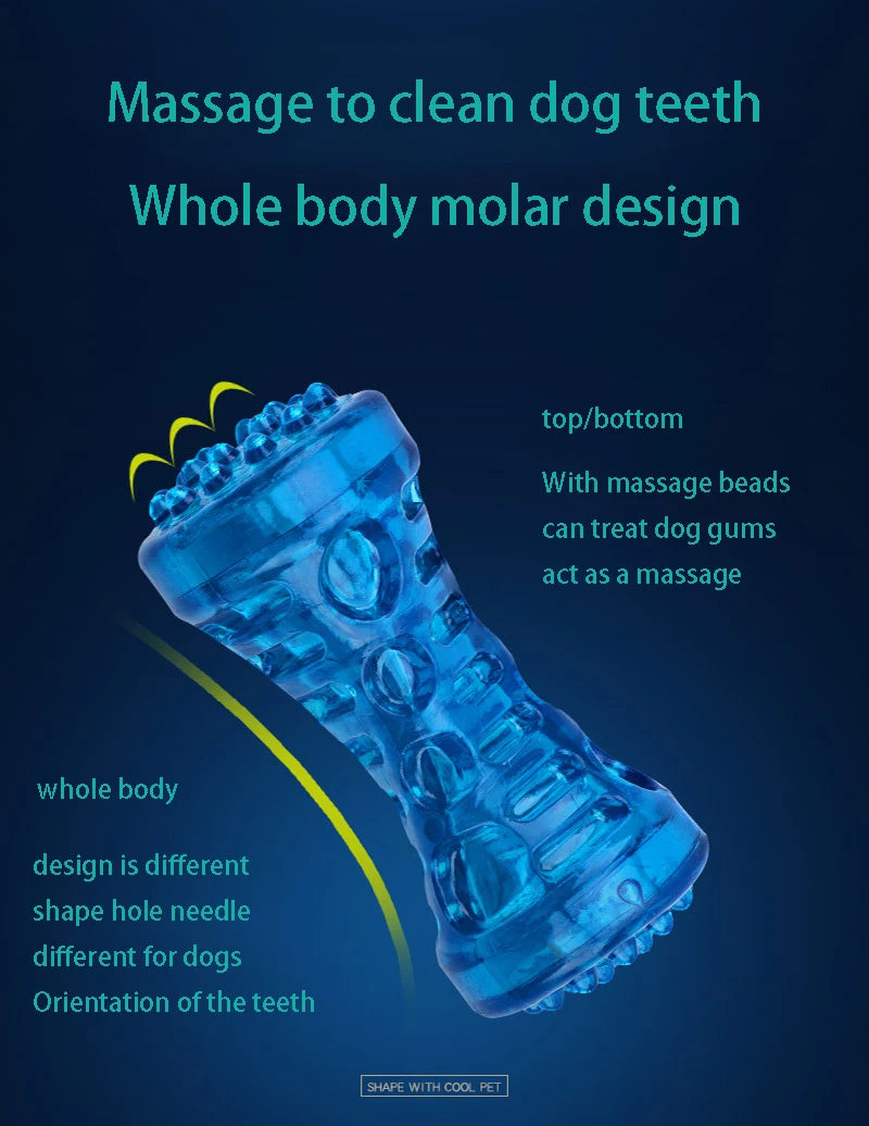 Resistant Bite Resistant Pet Toy Toothbrush Bone Sturdy Dog Toy Interactive Puppy Game Toy Dog Bone Rubber Puppy Chew Toy Dog