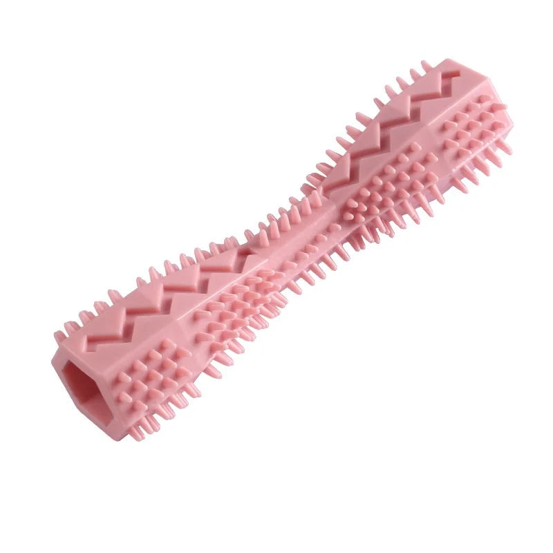 Resistant Bite Resistant Pet Toy Toothbrush Bone Sturdy Dog Toy Interactive Puppy Game Toy Dog Bone Rubber Puppy Chew Toy Dog