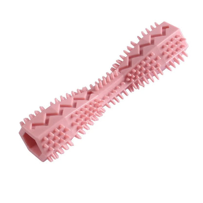 Resistant Bite Resistant Pet Toy Toothbrush Bone Sturdy Dog Toy Interactive Puppy Game Toy Dog Bone Rubber Puppy Chew Toy Dog