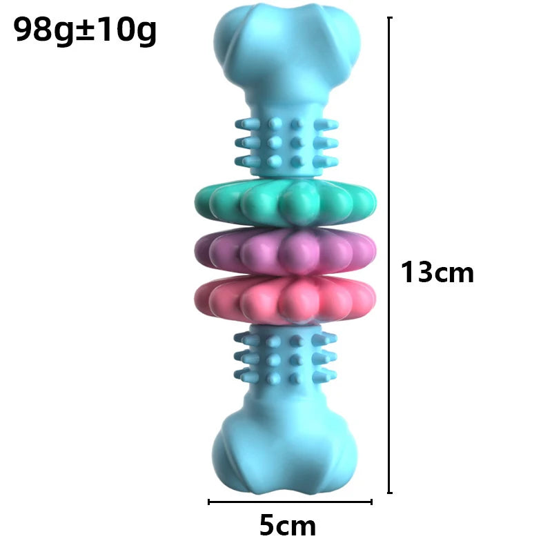 Resistant Bite Resistant Pet Toy Toothbrush Bone Sturdy Dog Toy Interactive Puppy Game Toy Dog Bone Rubber Puppy Chew Toy Dog