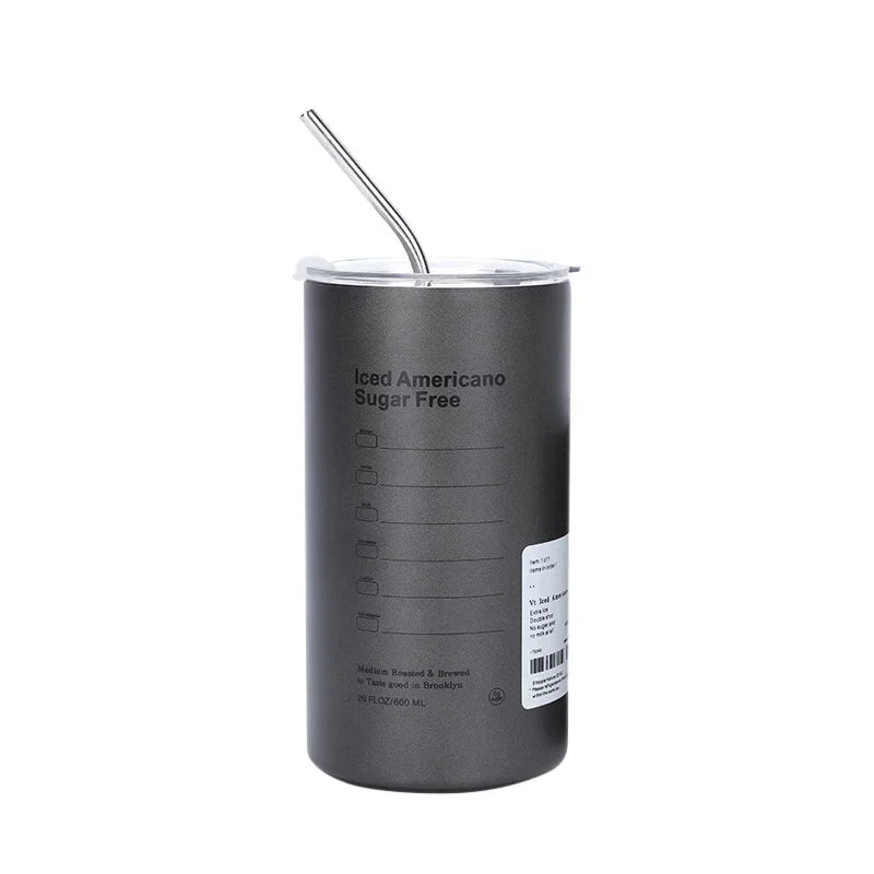 Stålmugg med lock – 600 ml isolerad design