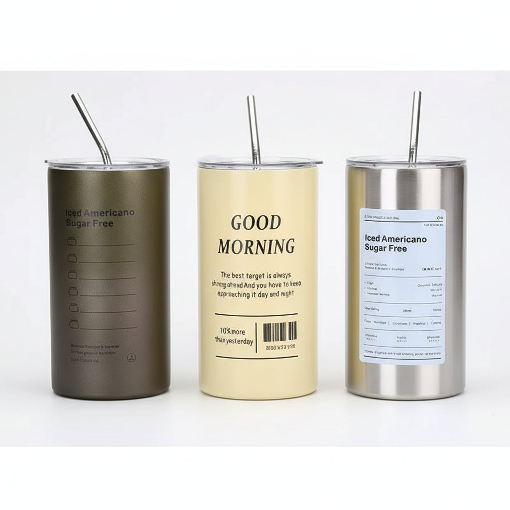 Stålmugg med lock – 600 ml isolerad design