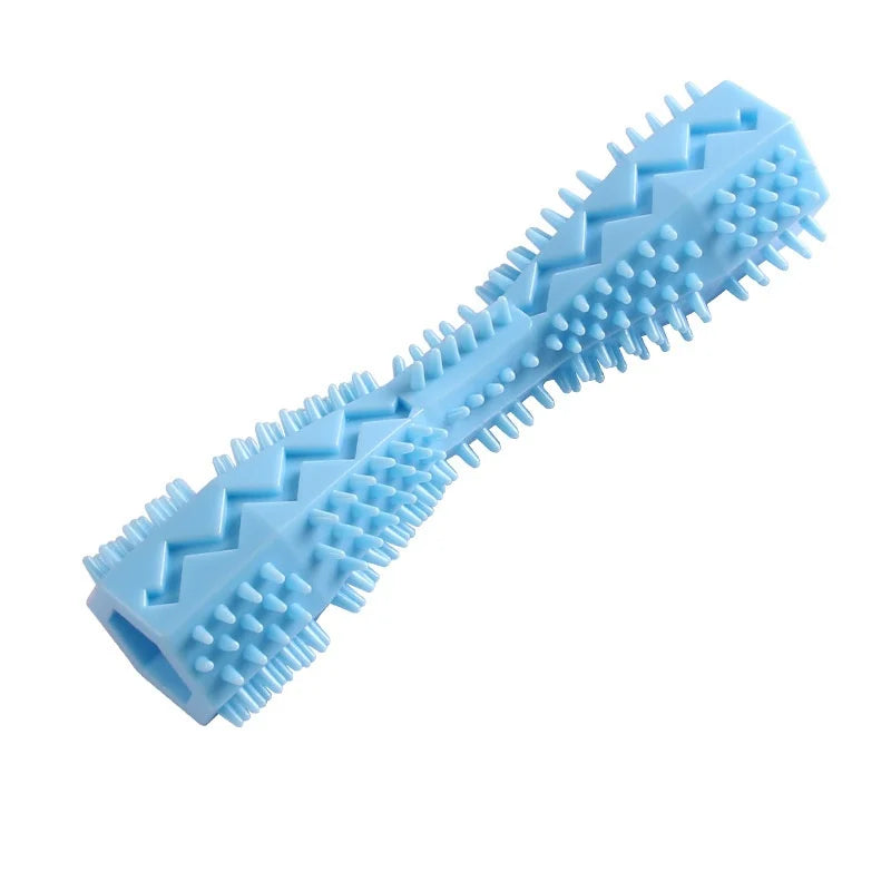 Resistant Bite Resistant Pet Toy Toothbrush Bone Sturdy Dog Toy Interactive Puppy Game Toy Dog Bone Rubber Puppy Chew Toy Dog