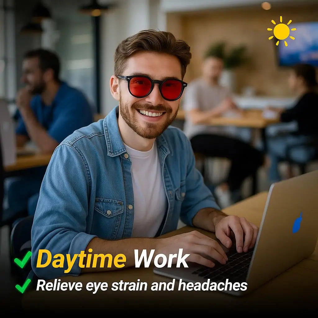 Anti Blue Light Glasses Better Sleep Men Women Anti Eye Strain Protection for Computer Screens and Gaming Sunglasses for Driving