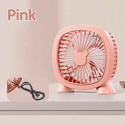 Portable Summer Mini Electric Fan For Home Office School Outdoor Camping Travel USB Direct Plug In Silent Handheld esktop Fan