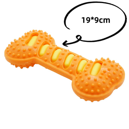Resistant Bite Resistant Pet Toy Toothbrush Bone Sturdy Dog Toy Interactive Puppy Game Toy Dog Bone Rubber Puppy Chew Toy Dog