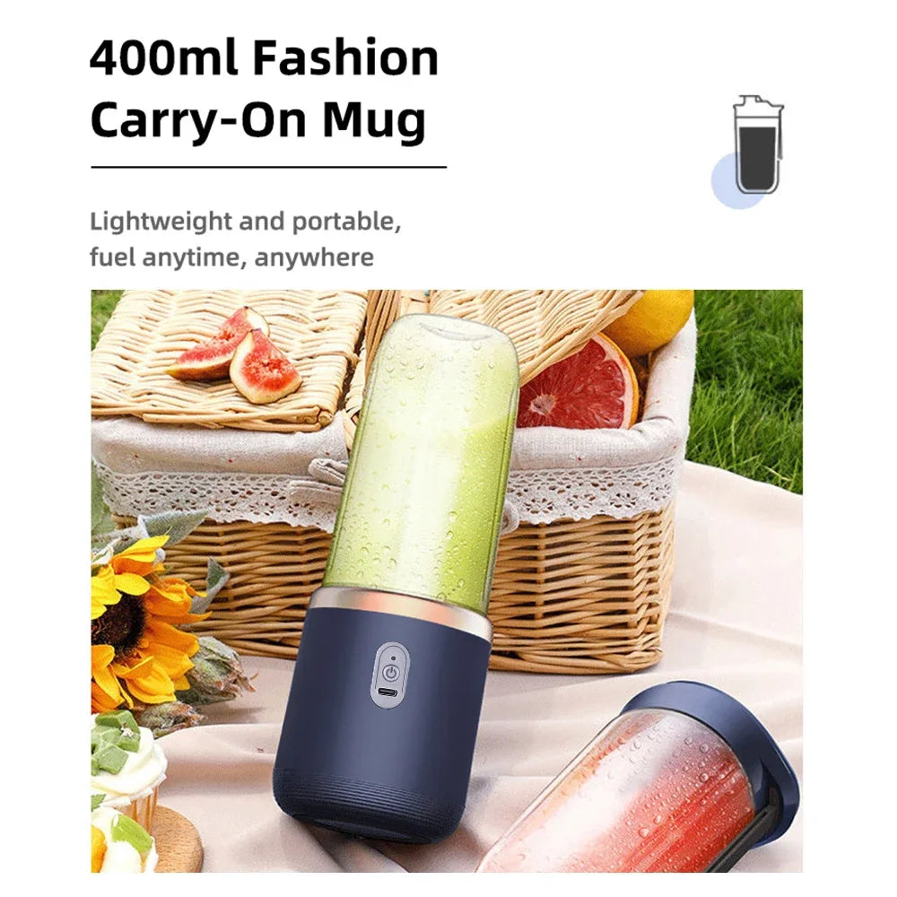 Portabel smoothieblender – 400 ml laddbar
