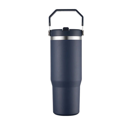 Isolerad vattenflaska – 900 ml med sugrör