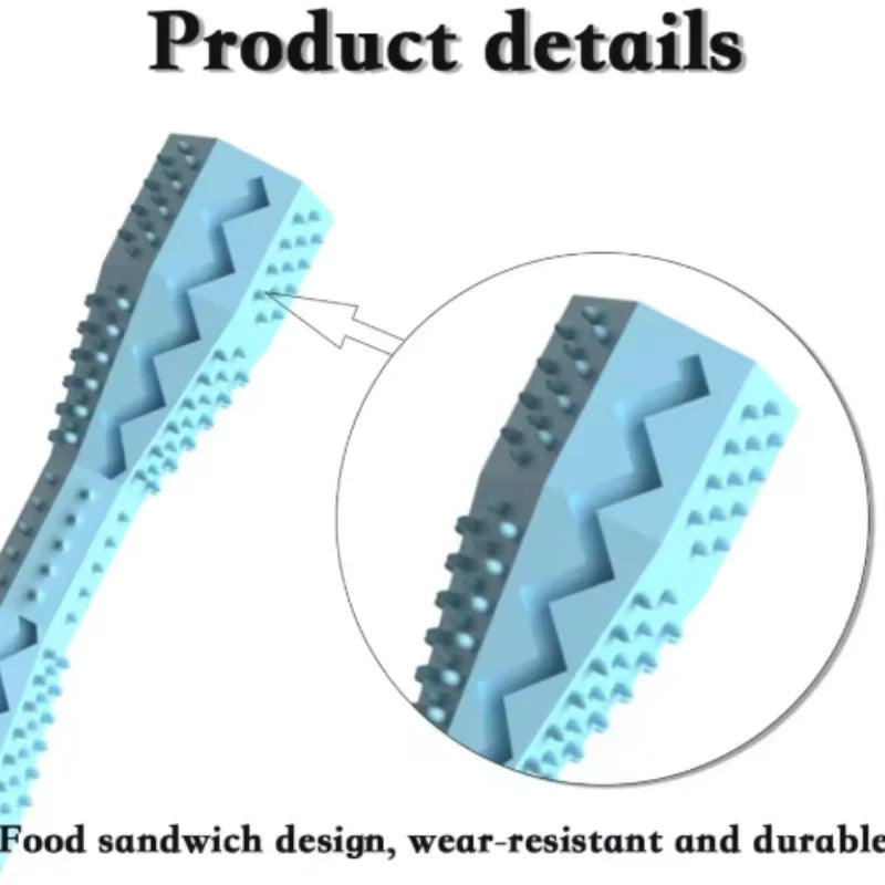 Resistant Bite Resistant Pet Toy Toothbrush Bone Sturdy Dog Toy Interactive Puppy Game Toy Dog Bone Rubber Puppy Chew Toy Dog