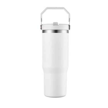 Isolerad vattenflaska – 900 ml med sugrör