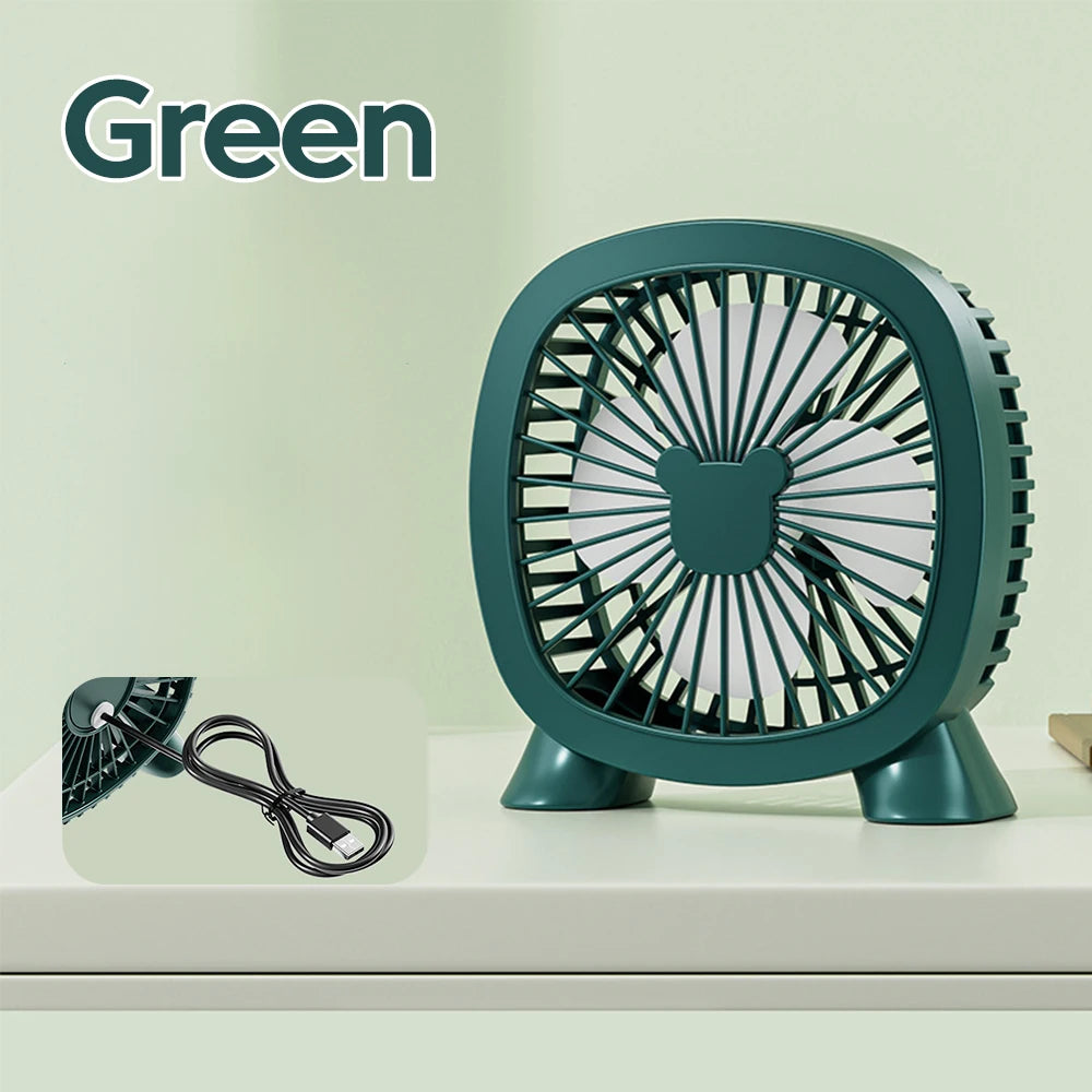 Portable Summer Mini Electric Fan For Home Office School Outdoor Camping Travel USB Direct Plug In Silent Handheld esktop Fan