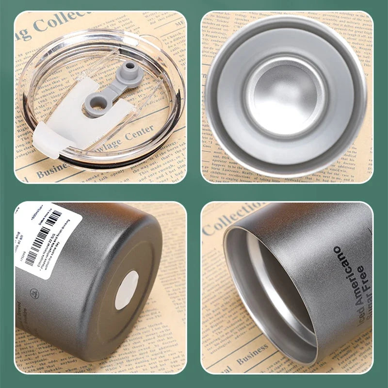 Stålmugg med lock – 600 ml isolerad design