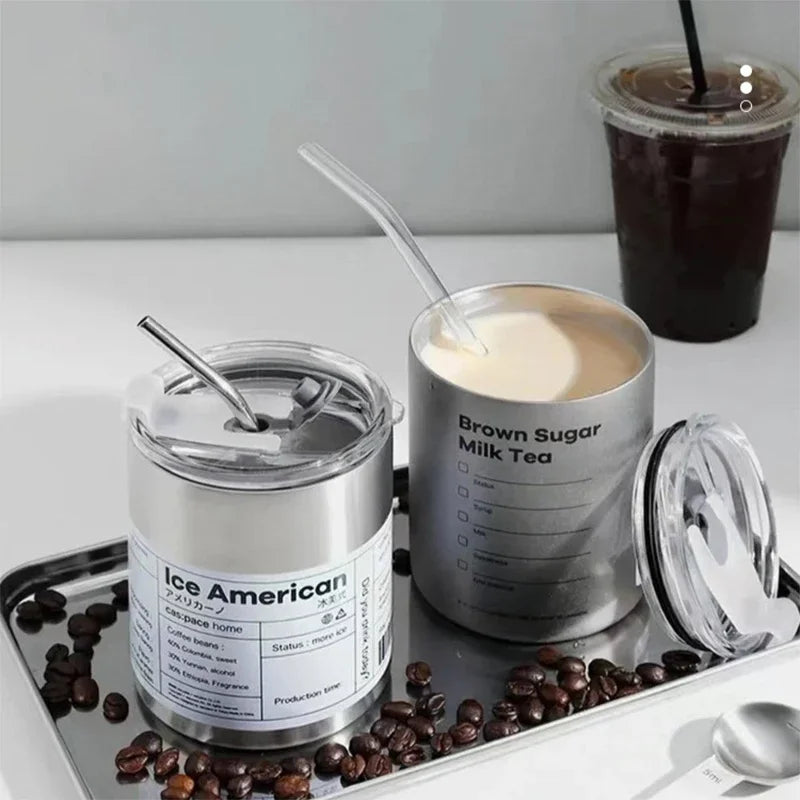 Stålmugg med lock – 600 ml isolerad design