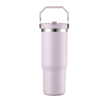 Isolerad vattenflaska – 900 ml med sugrör