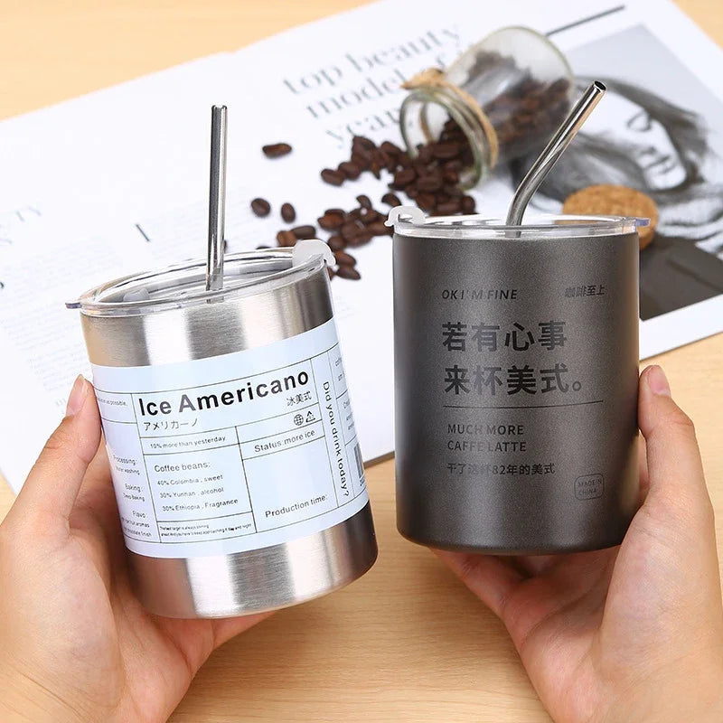 Stålmugg med lock – 600 ml isolerad design