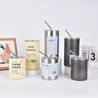 Stålmugg med lock – 600 ml isolerad design