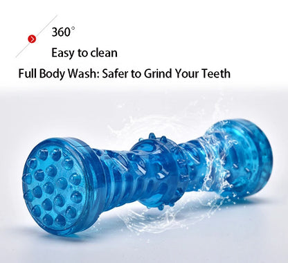 Resistant Bite Resistant Pet Toy Toothbrush Bone Sturdy Dog Toy Interactive Puppy Game Toy Dog Bone Rubber Puppy Chew Toy Dog