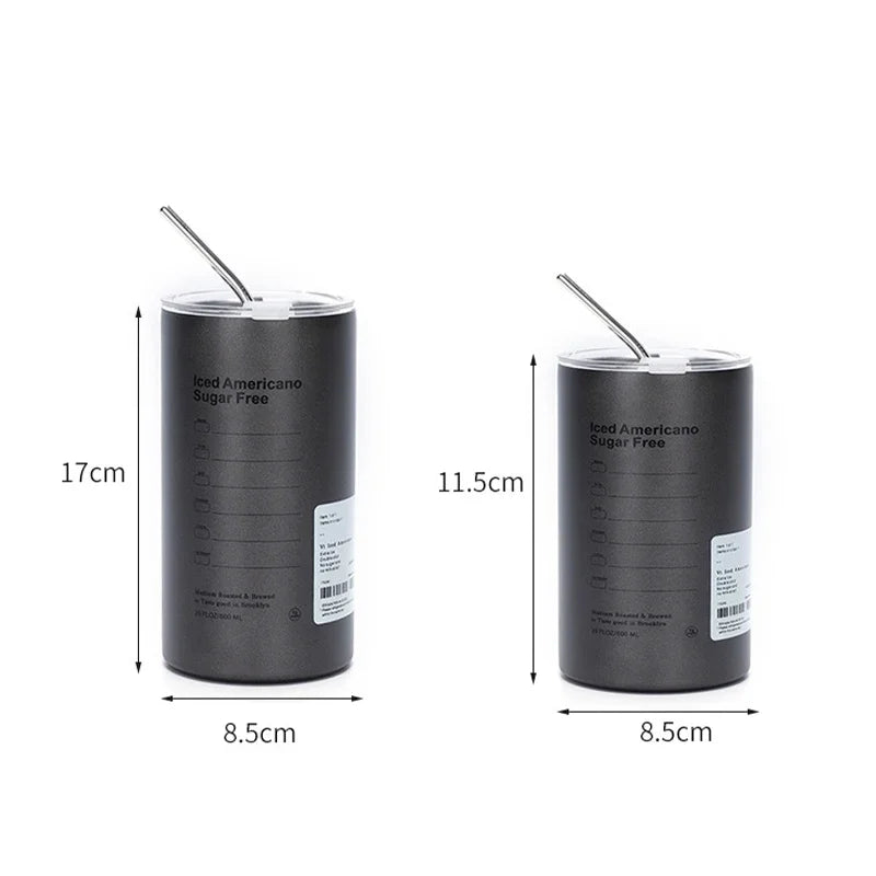 Stålmugg med lock – 600 ml isolerad design