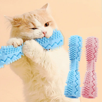 Resistant Bite Resistant Pet Toy Toothbrush Bone Sturdy Dog Toy Interactive Puppy Game Toy Dog Bone Rubber Puppy Chew Toy Dog