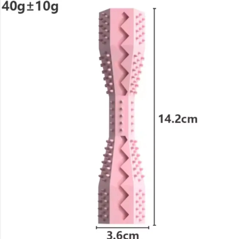 Resistant Bite Resistant Pet Toy Toothbrush Bone Sturdy Dog Toy Interactive Puppy Game Toy Dog Bone Rubber Puppy Chew Toy Dog