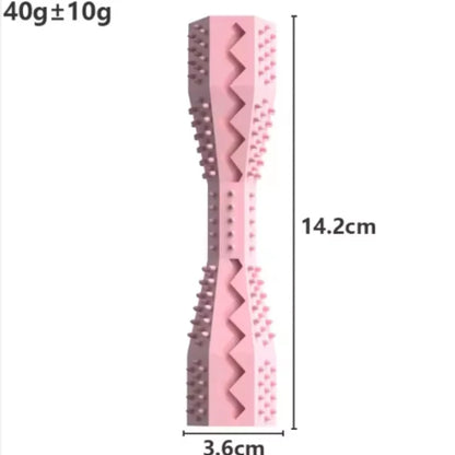 Resistant Bite Resistant Pet Toy Toothbrush Bone Sturdy Dog Toy Interactive Puppy Game Toy Dog Bone Rubber Puppy Chew Toy Dog