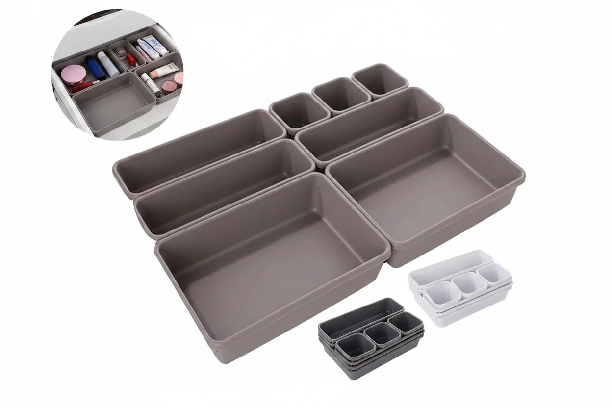 Lådorganisatör – justerbart 8-pack