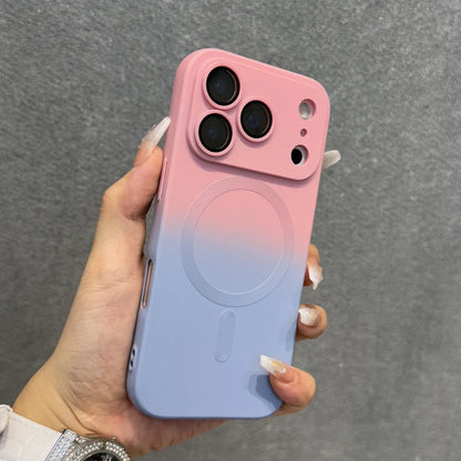 Luxury Gradient Soft TPU Case For iPhone 17 Air 16E 16 15 14 13 12 11 Pro Max 17Pro iPhone17 Magnetic Wireless Charge Full Cover