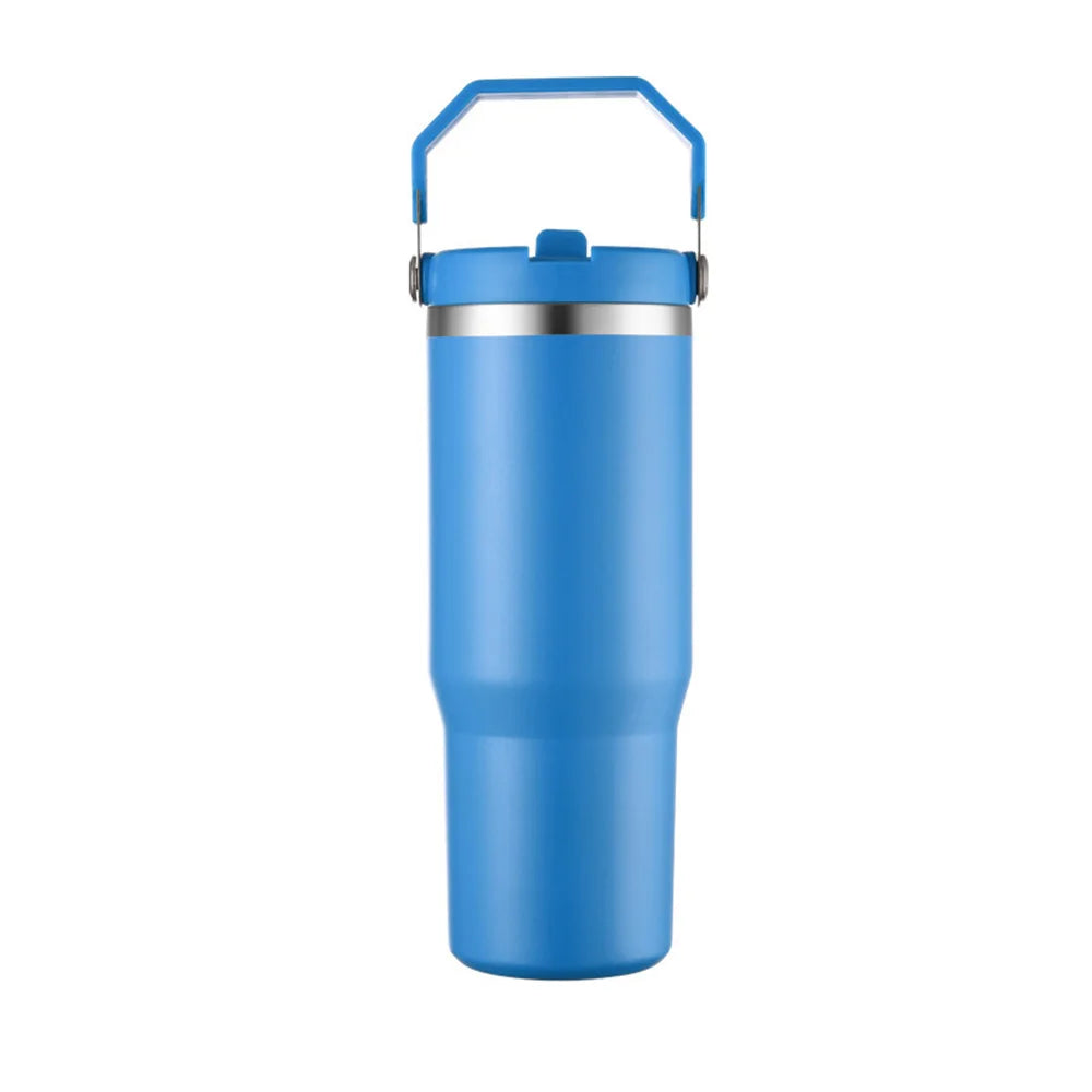 Isolerad vattenflaska – 900 ml med sugrör