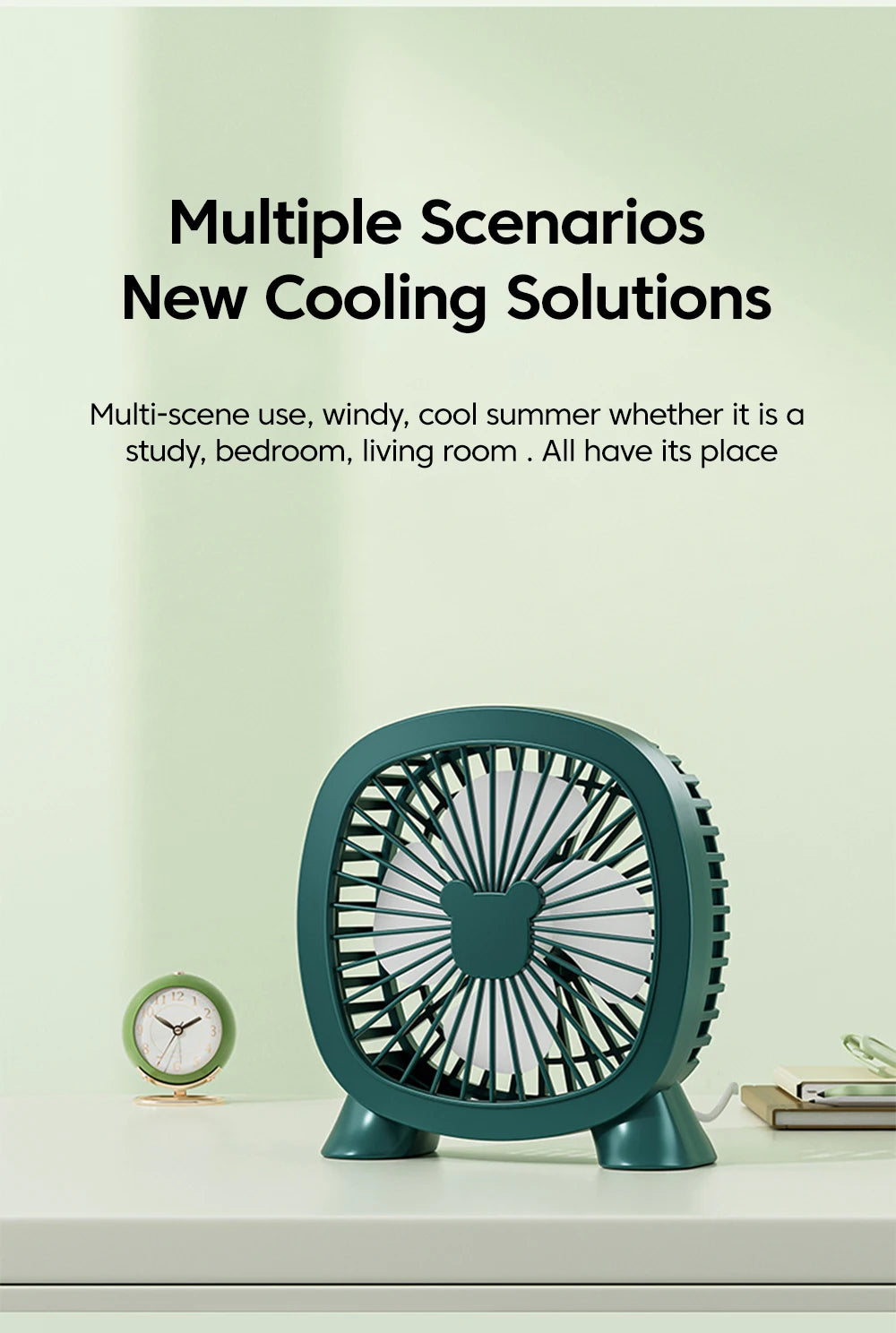 Portable Summer Mini Electric Fan For Home Office School Outdoor Camping Travel USB Direct Plug In Silent Handheld esktop Fan