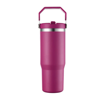 Isolerad vattenflaska – 900 ml med sugrör
