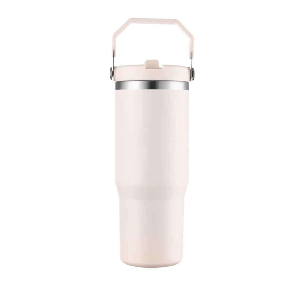 Isolerad vattenflaska – 900 ml med sugrör