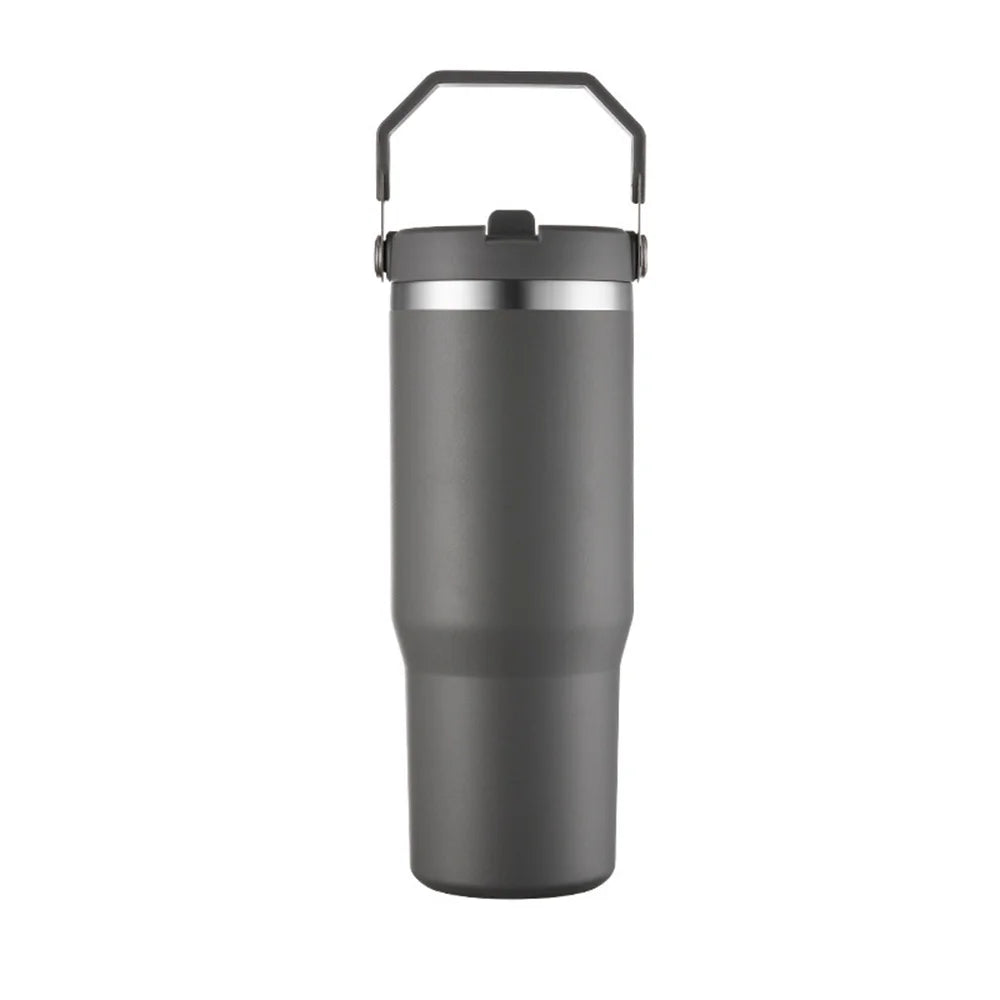 Isolerad vattenflaska – 900 ml med sugrör