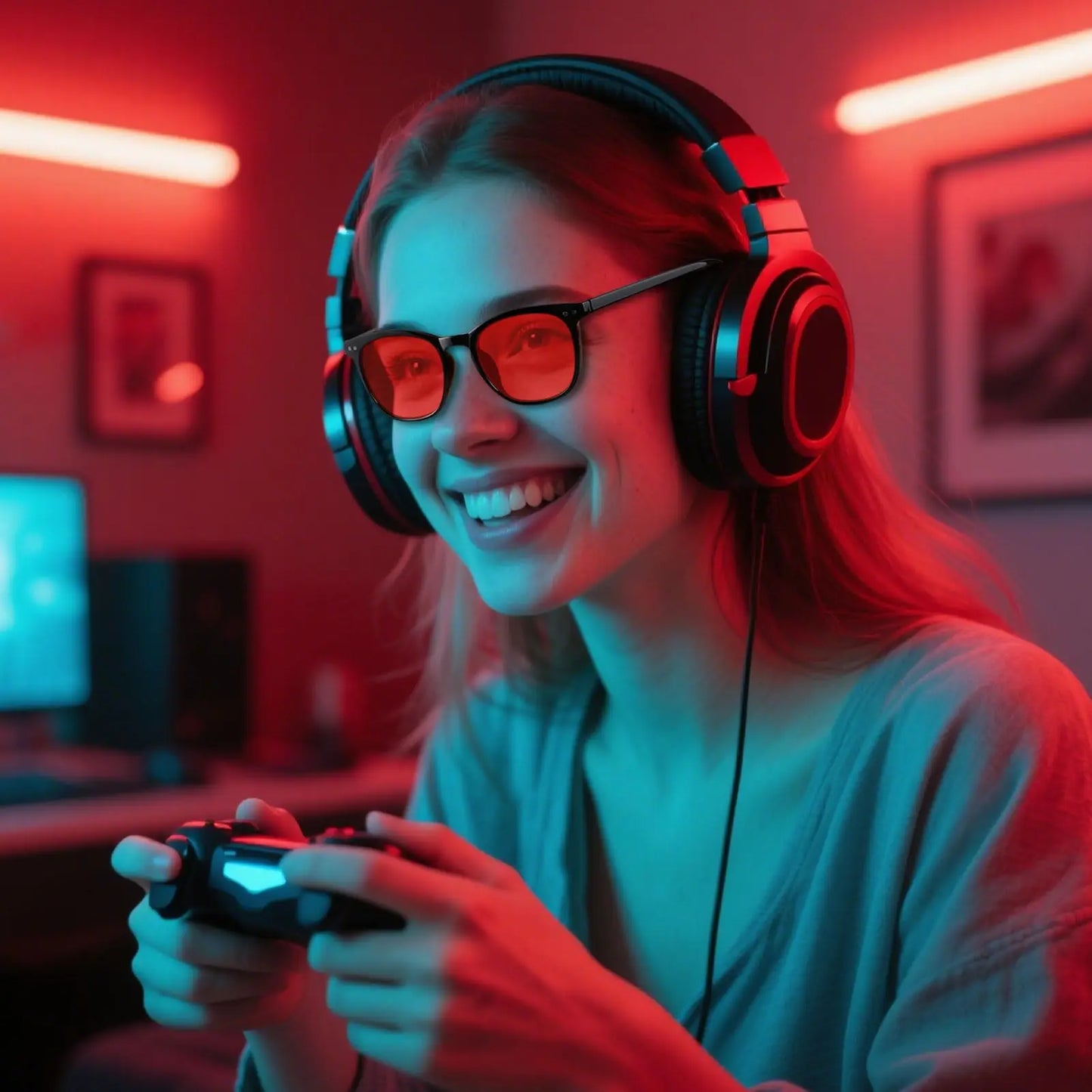Anti Blue Light Glasses Better Sleep Men Women Anti Eye Strain Protection for Computer Screens and Gaming Sunglasses for Driving