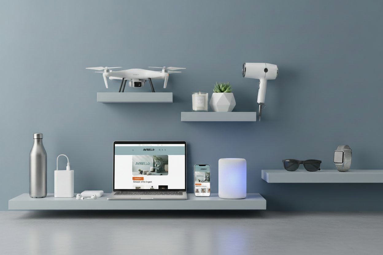 Avirello på laptop och mobil